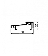SPA3675 Порог алюминиевый